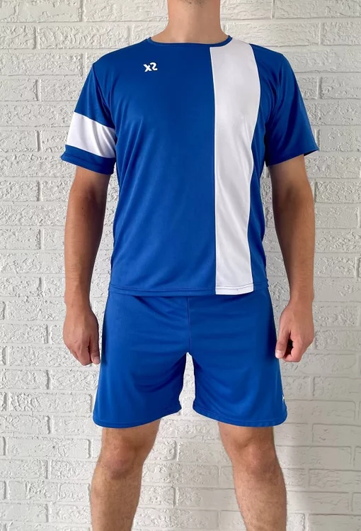 Футбольна форма X2 League (футболка+шорти), розмір XL (синій/білий) X2001B/W-XL