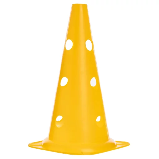Фішка конус з отворами 38 см C-4604, жовтий