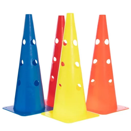 Фішка конус з отворами 48 см C-5431, жовтий