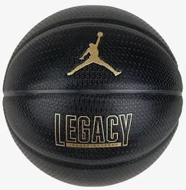 М'яч баскетбольний NIKE JORDAN LEGACY 2.0 8P DEFLATED BLACK/BLACK/BLACK/METALLIC GOLD size 7