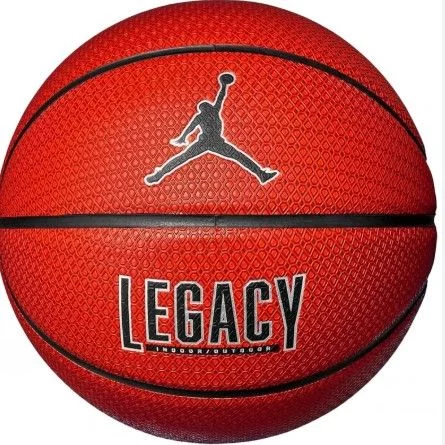 М'яч баскетбольний Nike JORDAN LEGACY 2.0 8P DEFLATED AMBER/BLACK/METALLIC SILVER/BLACK size 6