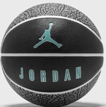 М'яч баскетбольний Nike JORDAN PLAYGROUND 2.0 8P DEFLATED BLACK/WHITE/WHITE/CLEAR JADE size 7 (J.100.8255.016.07)