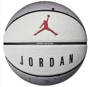 М'яч баскетбольний Nike JORDAN PLAYGROUND 2.0 8P DEFLATED CEMENT GREY/WHITE/BLACK/FIRE RED size 5
