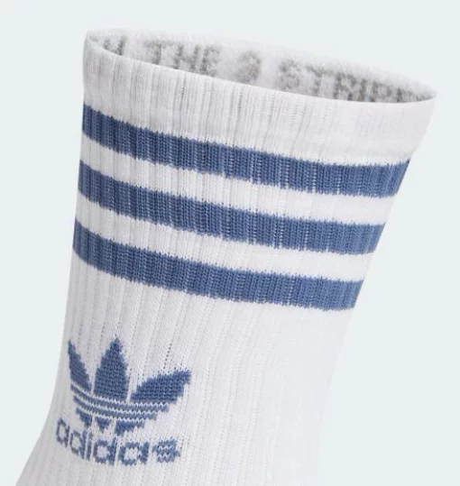 Шкарпетки Adidas CREW SOCK 3STR білий, червоний, зелений, синій Уні M (40-42)
