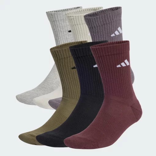 Шкарпетки Adidas CUSHIONED CREW SOCKS 6P мультиколор Уні L (43-45)