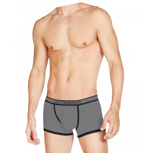 Труси-боксери Kappa Boxer Uomo Elastico Logo centrato сірий Чол M