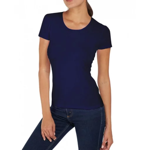 Футболка Kappa T-shirt Mezza Manica Girocollo темно-синій Жін S