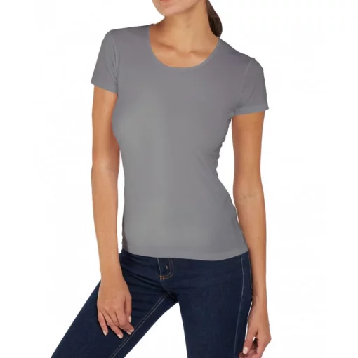 Футболка Kappa T-shirt Mezza Manica Girocollo сірий Жін S