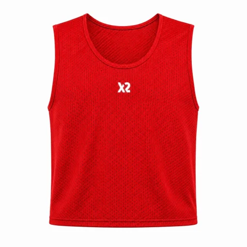 Манішка спортивна X2, червоного кольору (розмір junior)