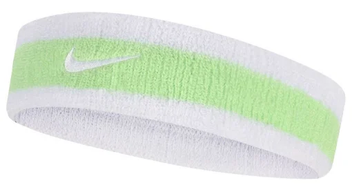 Пов'язка на голову Nike SWOOSH HEADBAND білий, салатовий Уні OSFM