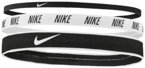 Пов'язка на голову Nike Mixed Width Headbands 3PK чорний, білий Уні One Size