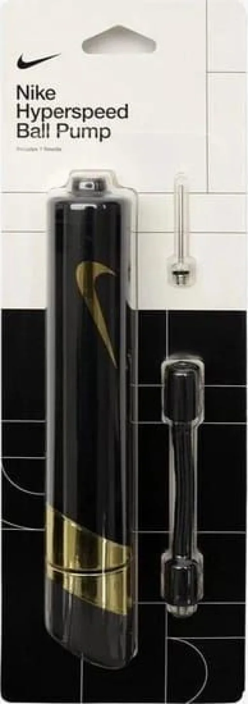 Насос Nike HYPERSPEED BALL PUMP SWOOSH чорний, золотистий One Size (N.100.2867.073.NS)