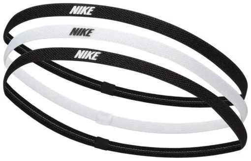 Пов'язка на голову Nike Headbands 2.0 3PK чорний, білий Уні One Size