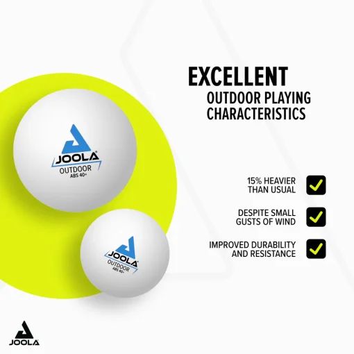 Набір м&rsquo;ячів для настільного тенісу Joola Outdoor 40+ ( 6 шт) 42181