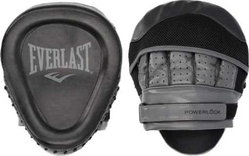 Лапи боксерські Everlast POWERLOCK R FOCUS MITT чорний One Size (P00002746)