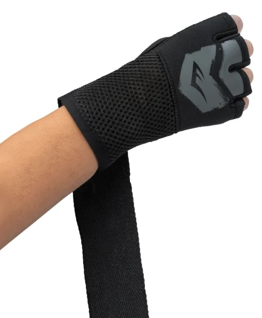 Бинти-рукавички Everlast PROSPECT QUICK WRAPS чорний, сірий Уні L/XL