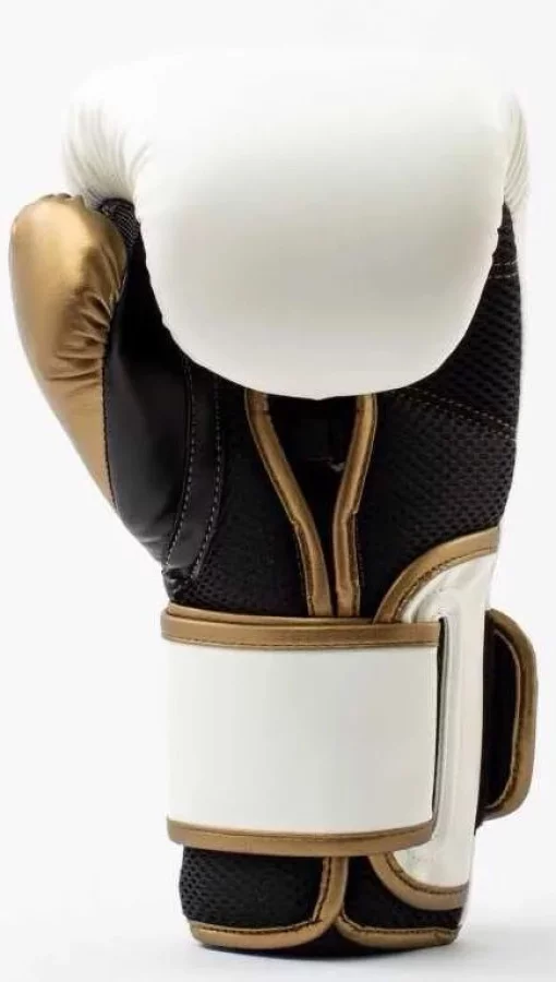 Боксерські рукавиці Everlast POWERLOCK 2R TRAINING GLOVE білий, золотий Уні 16 унцій