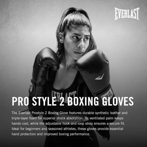 Боксерські рукавиці Everlast PROSTYLE 2 BOXING GLOVE червоний Уні 8 унцій