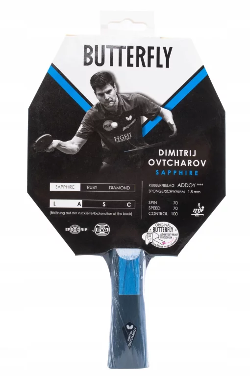 Ракетка для настільного тенісу Butterfly Ovtcharov Sapphire 85222
