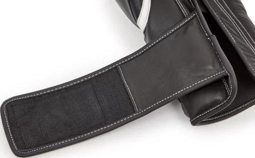 Боксерські рукавиці Reebok Combat Leather Boxing Gloves чорний, білий 10 унцій (RSCB-10010WH-10)