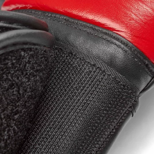 Боксерські рукавиці Reebok Combat Leather Boxing Gloves чорний, червоний 10 унцій (RSCB-10110RD-10)
