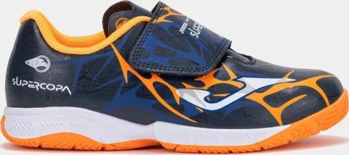 Футзалки дитячі Joma SUPER COPA темно-синій, помаранчевий 33 (SCJW2503INV)