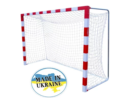 Сітка на ворота 3х2х0,8х1м. "X2" (шнур 3,5 мм. PP, Blue-yellow)