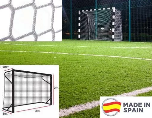 Сітка на ворота 3х2х0,8х1 м., шнур 5,5 мм.(PP, white) "El Leon De Oro" 11445010000