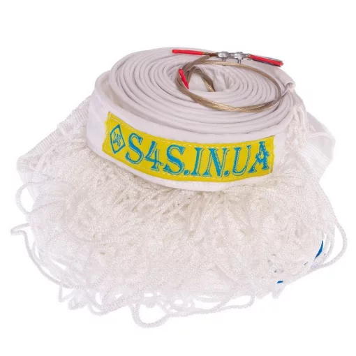 Сітка волейбольна 1x9,5 м. (шнур 3 мм, осередок 10*10 см), безвузлова з тросом SO-2078