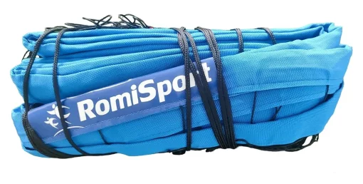 Сітка волейбольна Romi Sport "Тренувальна" (2.7мм. капрон, 8,5 м.) black/blue