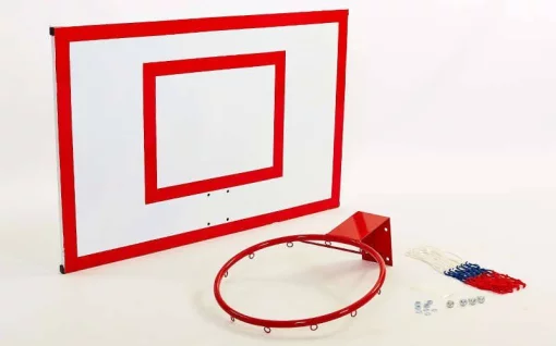 Щит баскетбольний з кільцем і сіткою UR LA-6298 (100x67см)