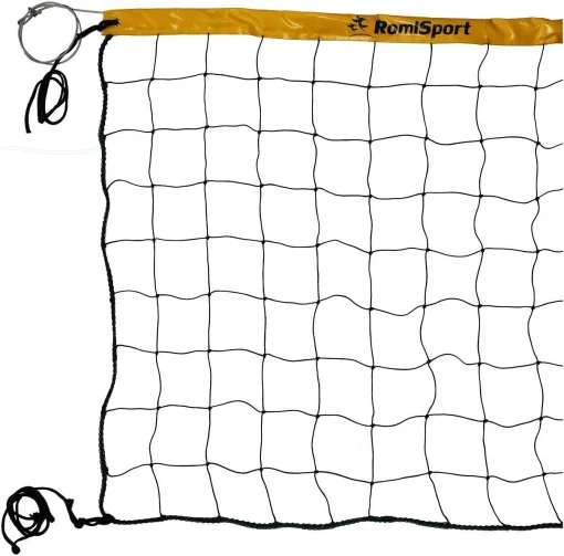 Сітка волейбольна Romi Sport "Basic 2,7 мм.(PP)" Sia000096 black/yellow