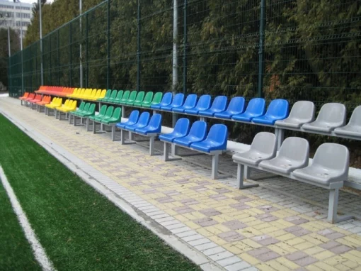 Стадіонне сидіння з спинкою синього кольору (SS00166(B))