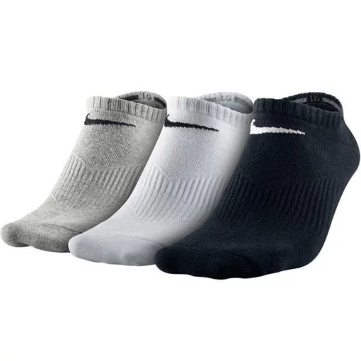 Шкарпетки Nike U NK PERF LTWT NS 3PR чорний, білий, сірий Жін 34-38
