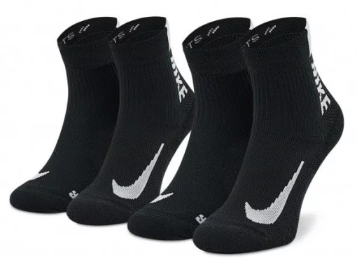 Шкарпетки Nike U NK MLTPLIER ANKLE 2PR - 144 чорний Уні 34-38