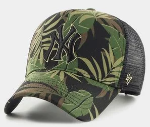 Кепка-тракер 47 Brand MLB NEW YORK YANKEES TROPIC чорний, коричневий, зелений Уні OSFA