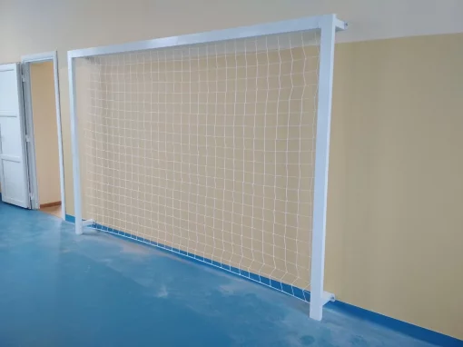 Ворота для міні-футболу та гандболу пристінні розбірні зі смугами SS00579