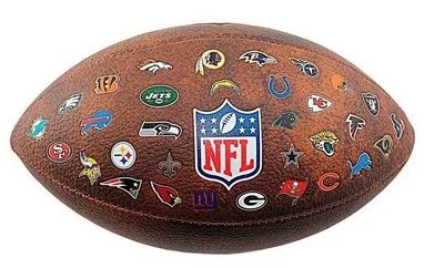 М'яч для американського футболу Wilson NFL OFF THROWBACK 32 TEAM LOGO
